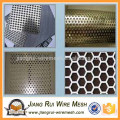 galvanized perforated metal mesh / round hole perforated metal